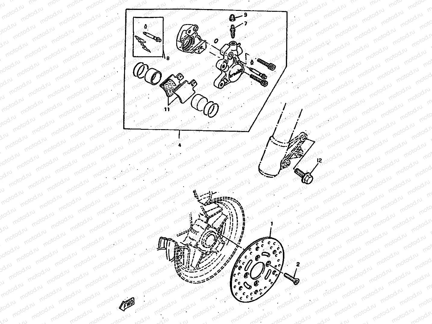 FRONT BRAKE CALIPER