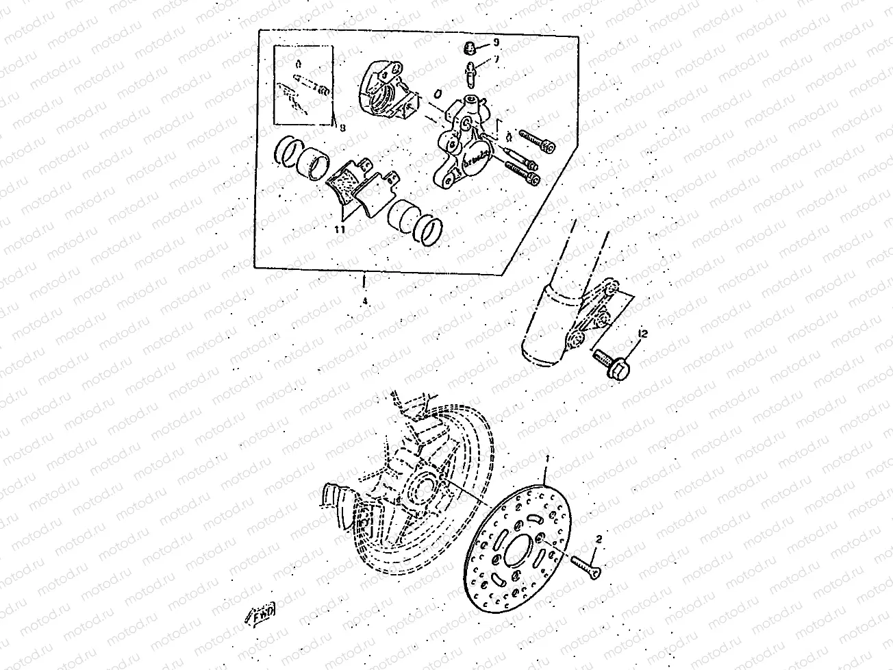 FRONT BRAKE CALIPER