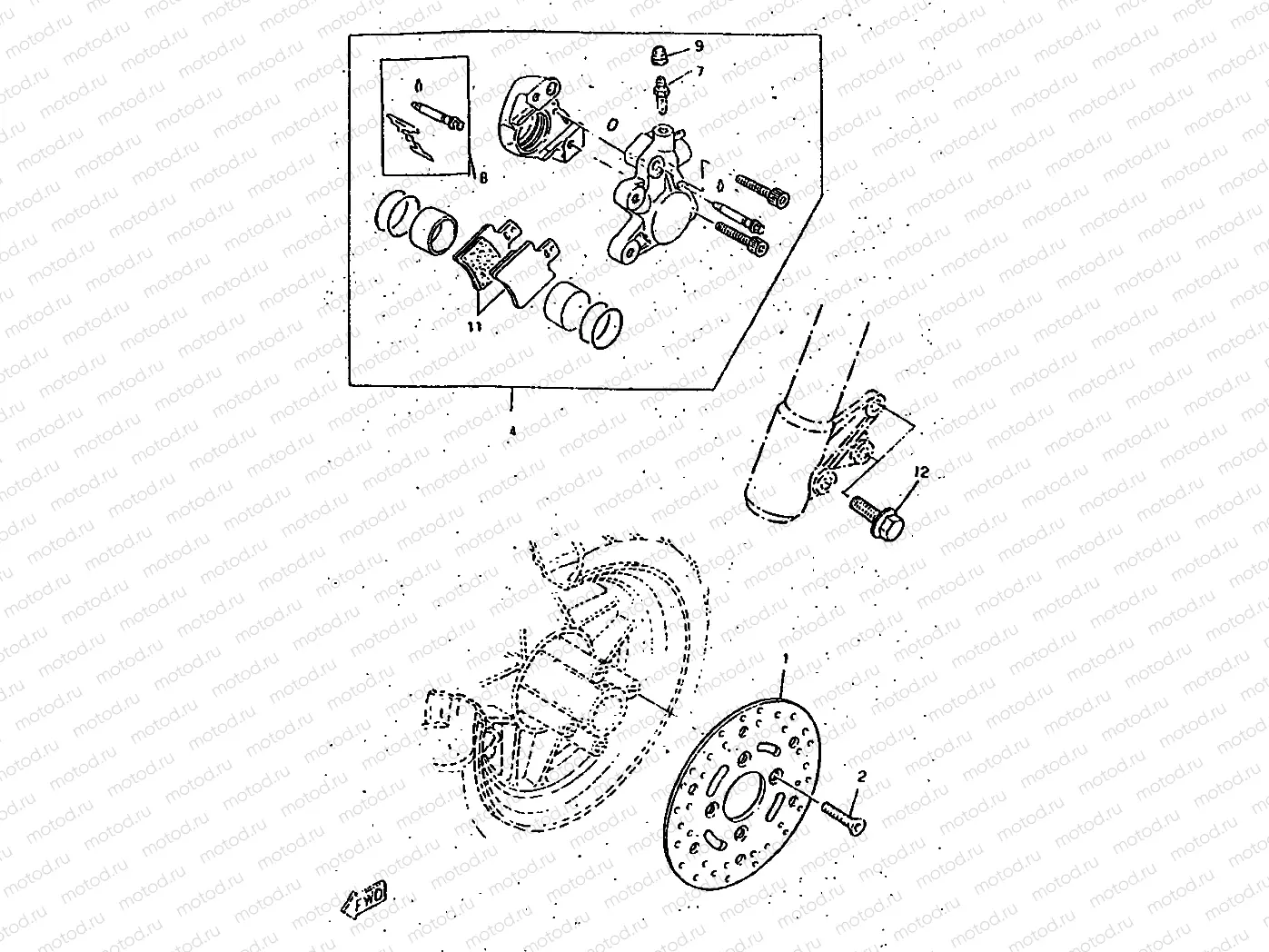 FRONT BRAKE CALIPER