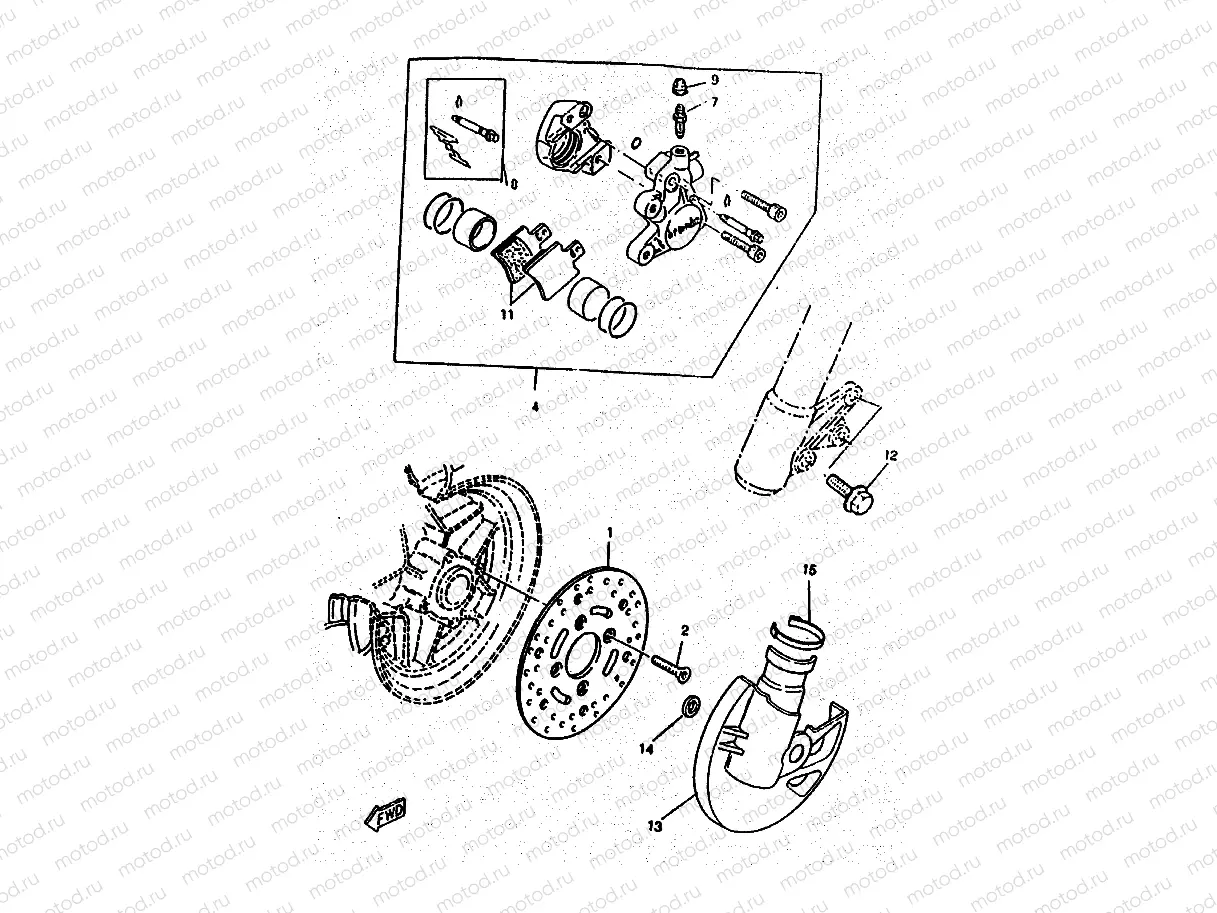 FRONT BRAKE CALIPER