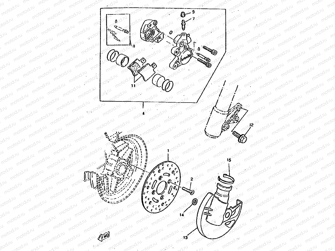 FRONT BRAKE CALIPER
