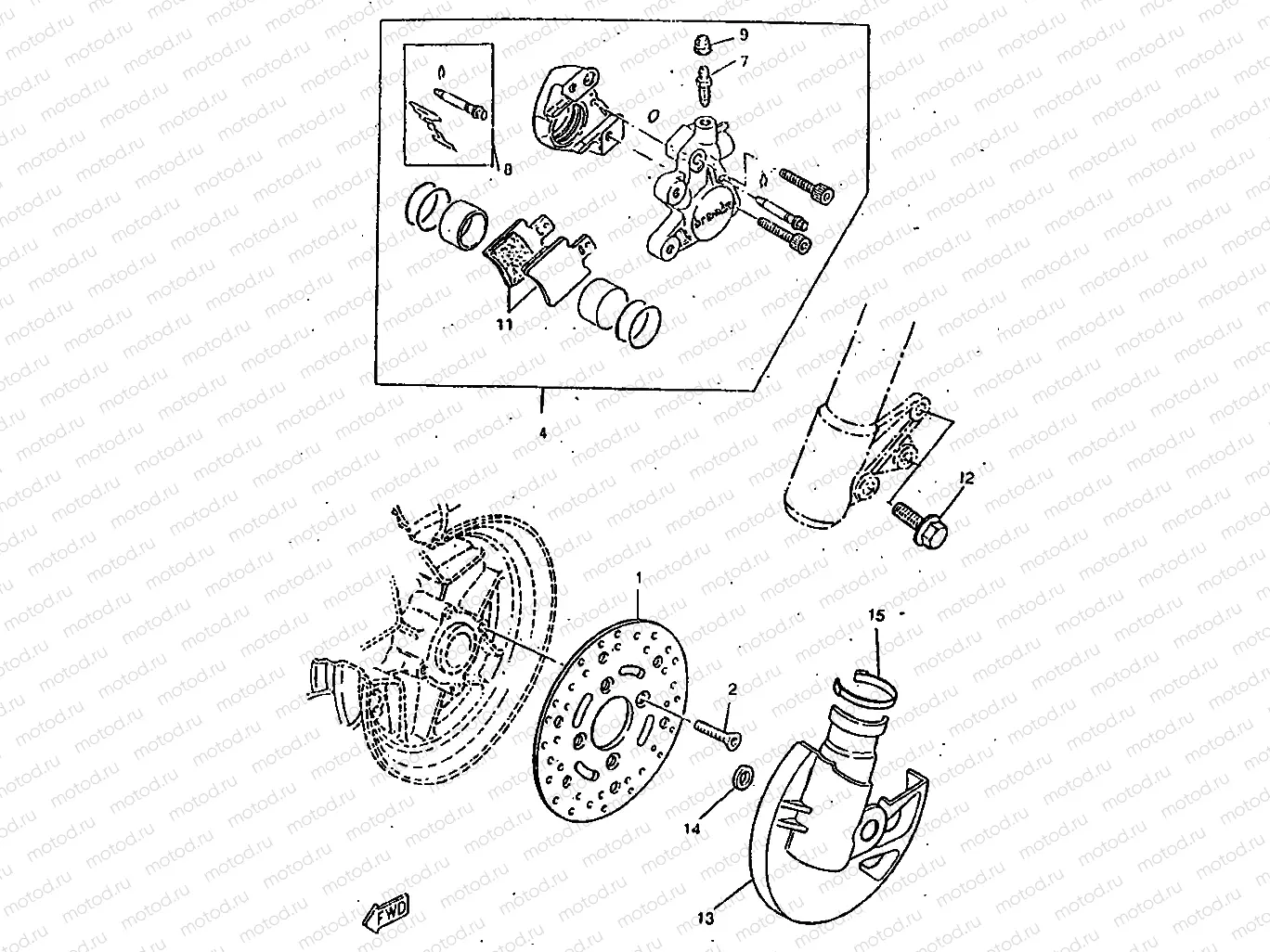FRONT BRAKE CALIPER
