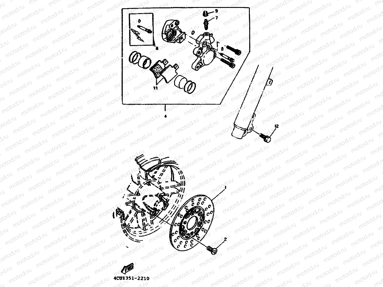 FRONT BRAKE CALIPER