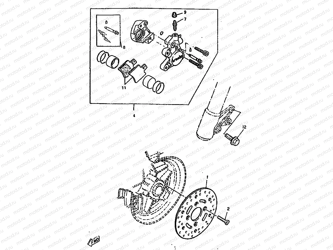 FRONT BRAKE CALIPER
