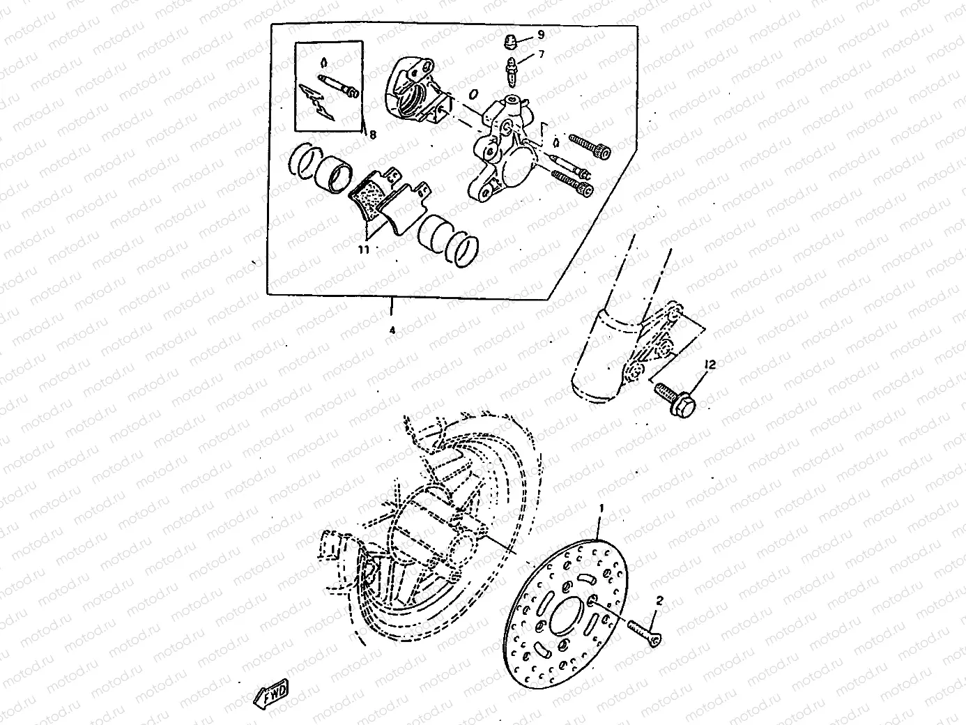 FRONT BRAKE CALIPER