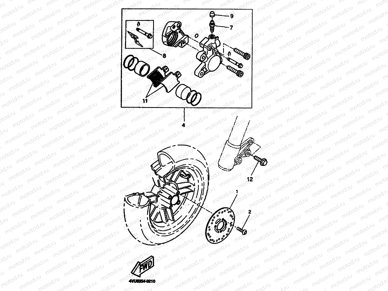 FRONT BRAKE CALIPER