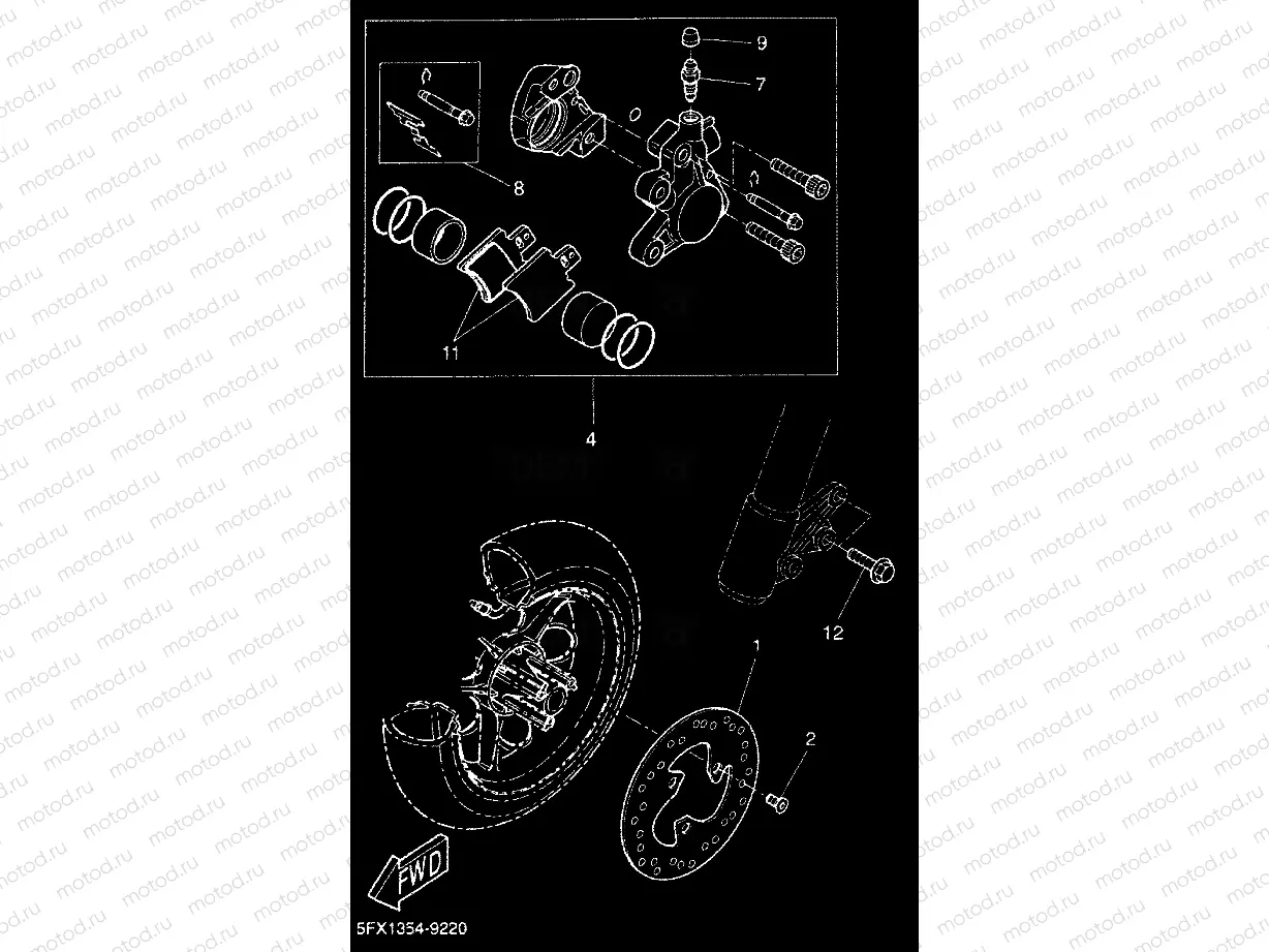 FRONT BRAKE CALIPER