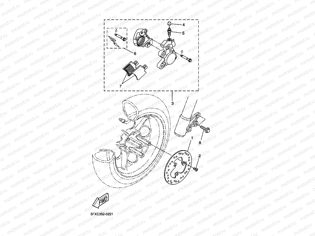 FRONT BRAKE CALIPER