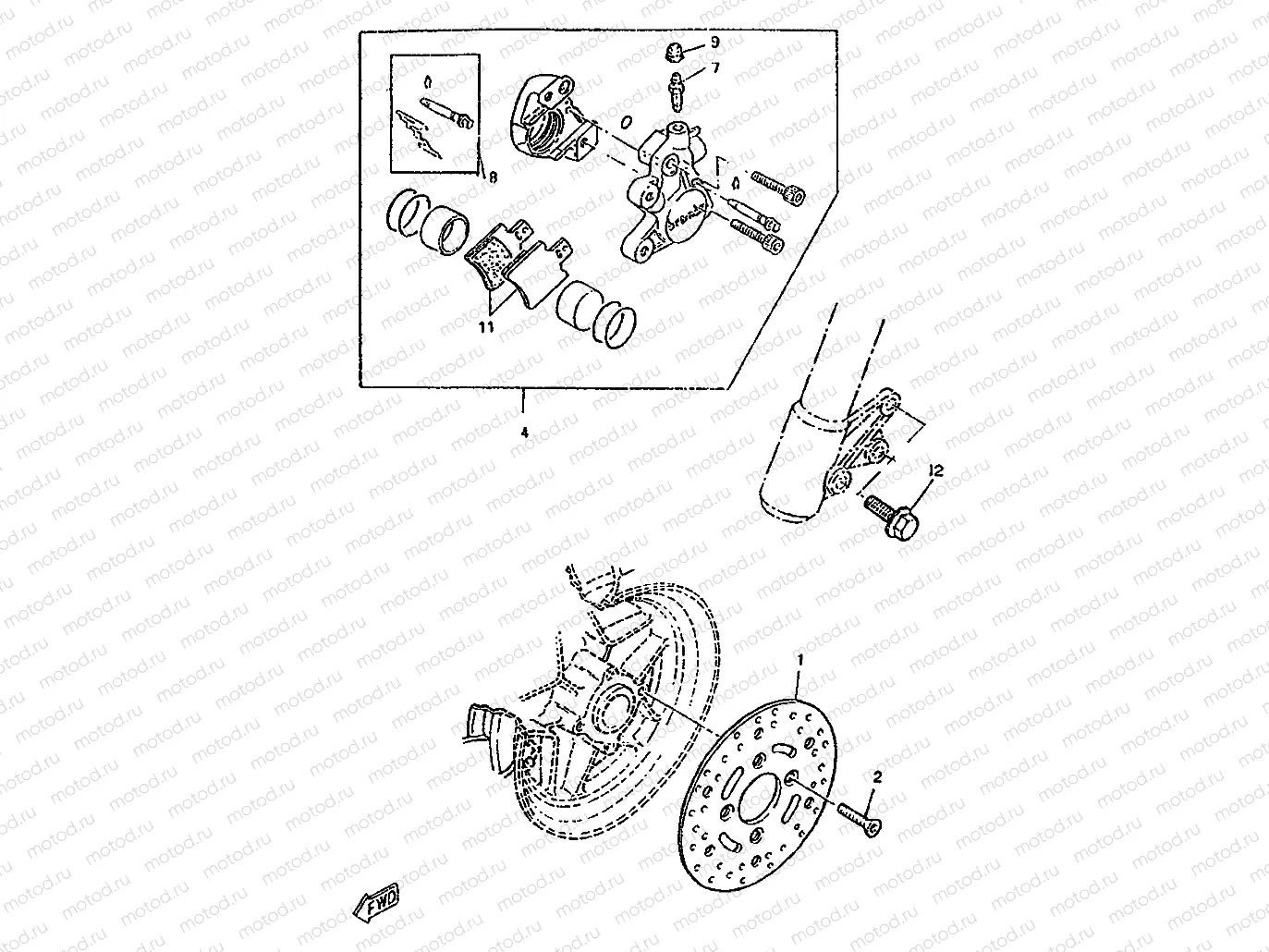 FRONT BRAKE CALIPER