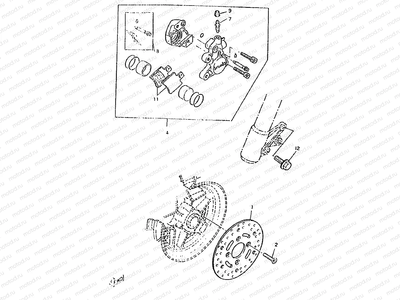 FRONT BRAKE CALIPER