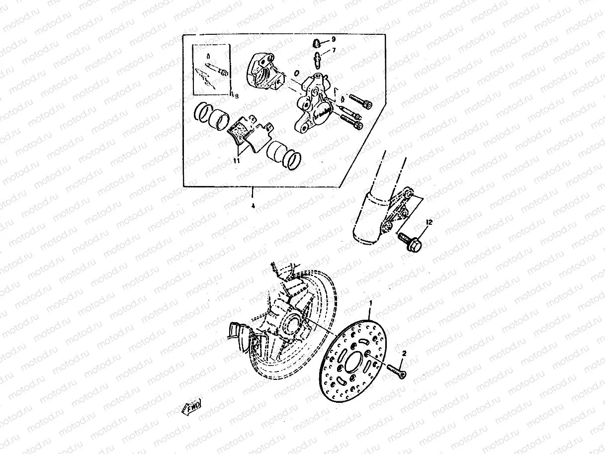 FRONT BRAKE CALIPER