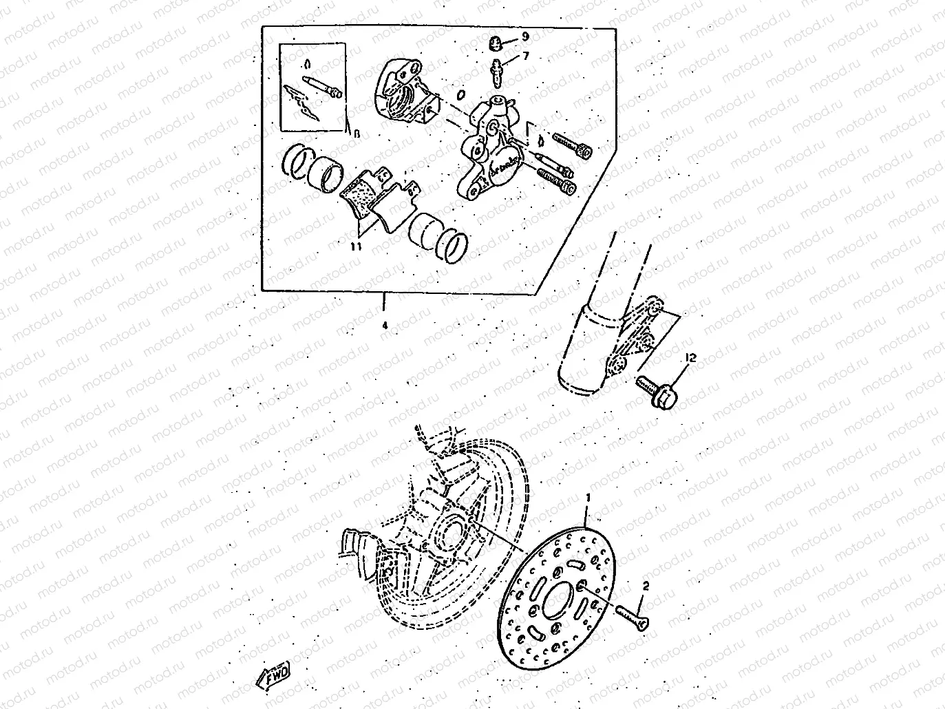 FRONT BRAKE CALIPER