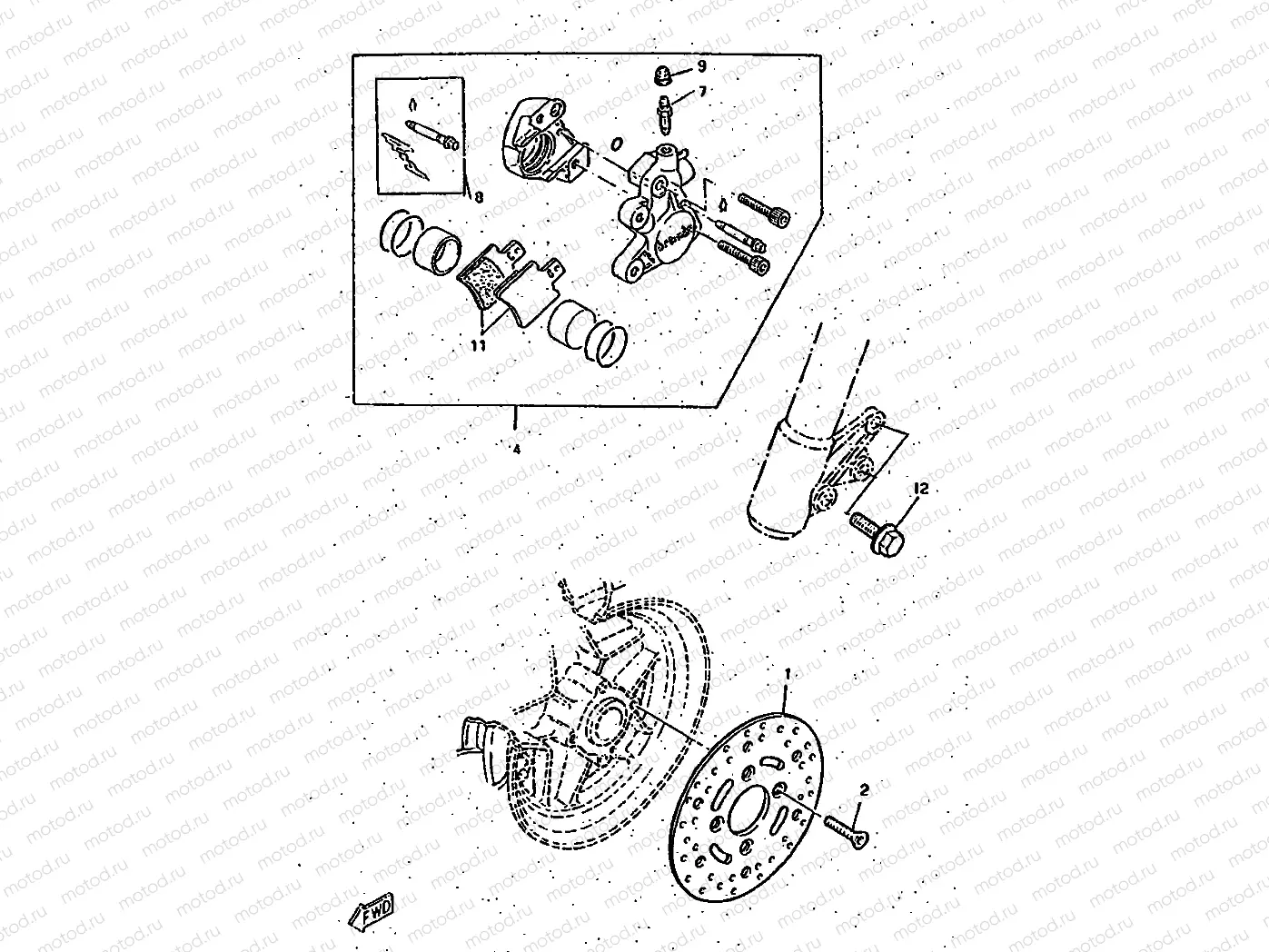 FRONT BRAKE CALIPER