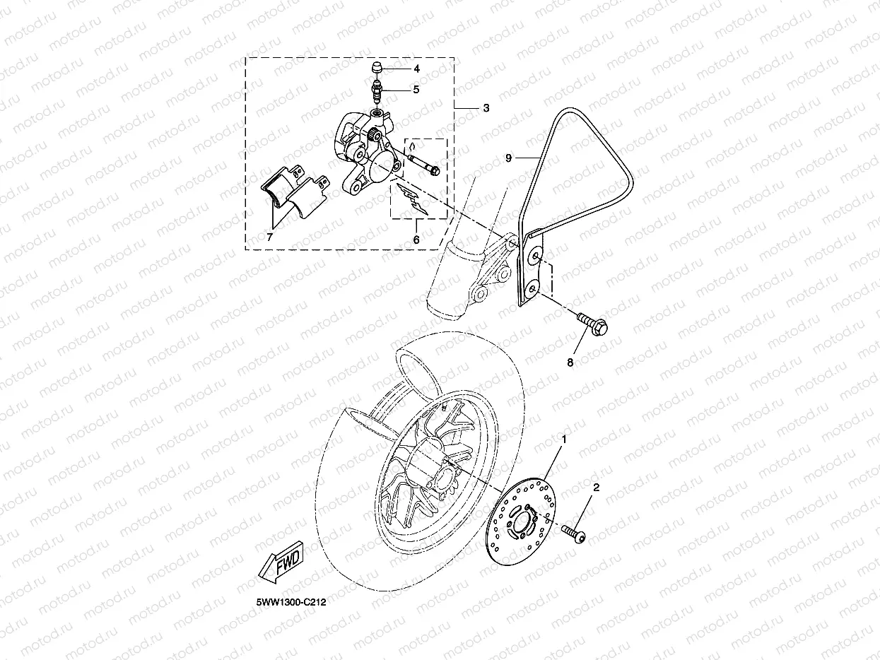 FRONT BRAKE CALIPER