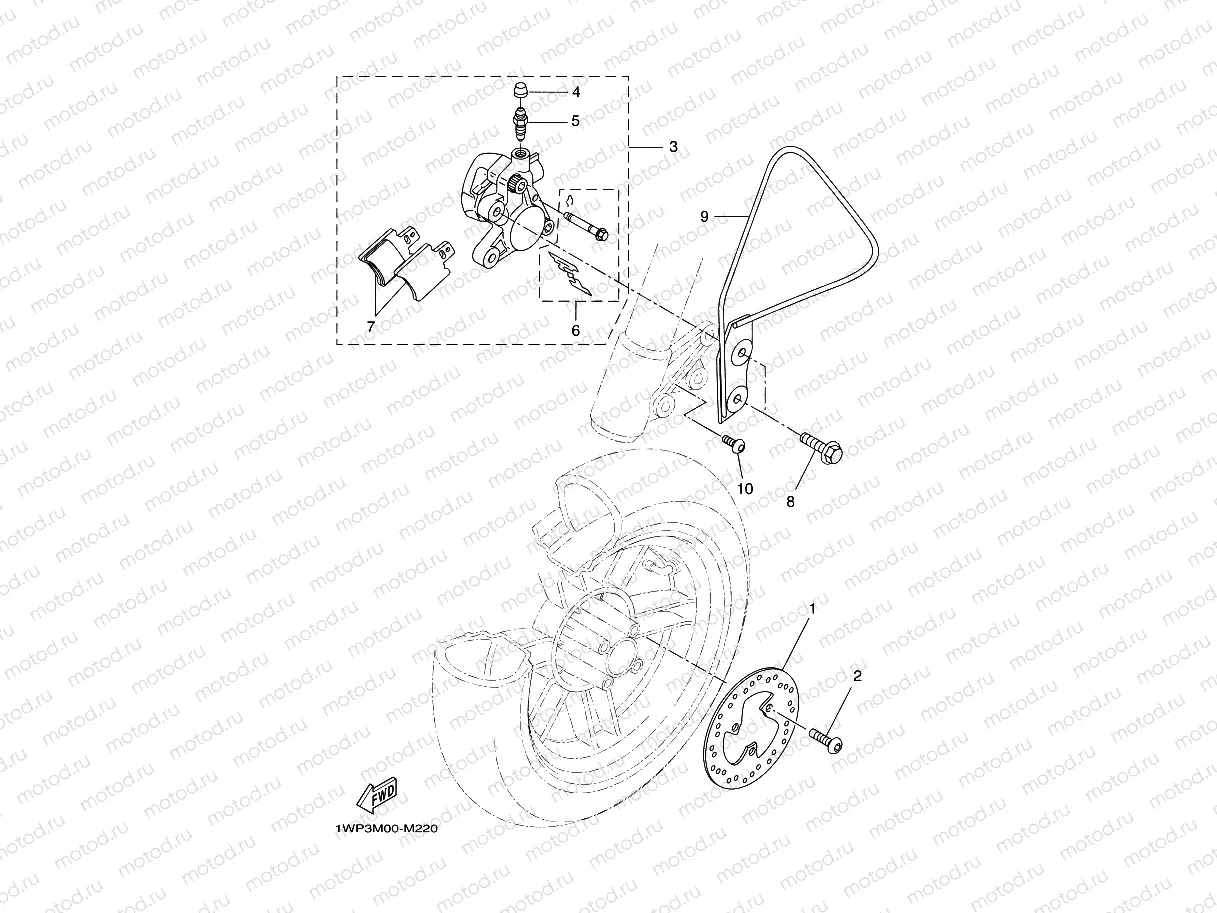 FRONT BRAKE CALIPER
