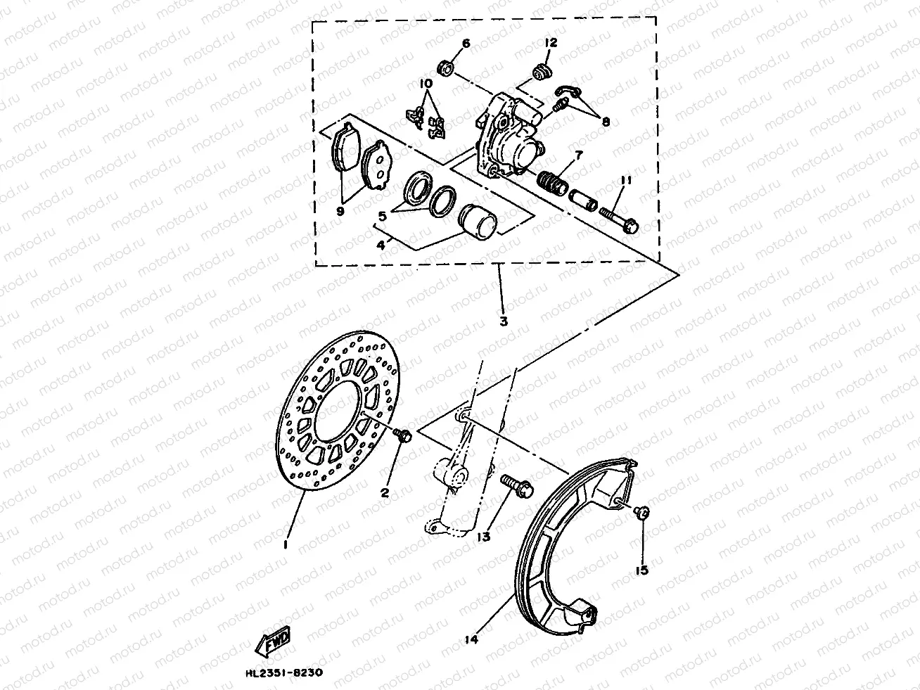 FRONT BRAKE CALIPER