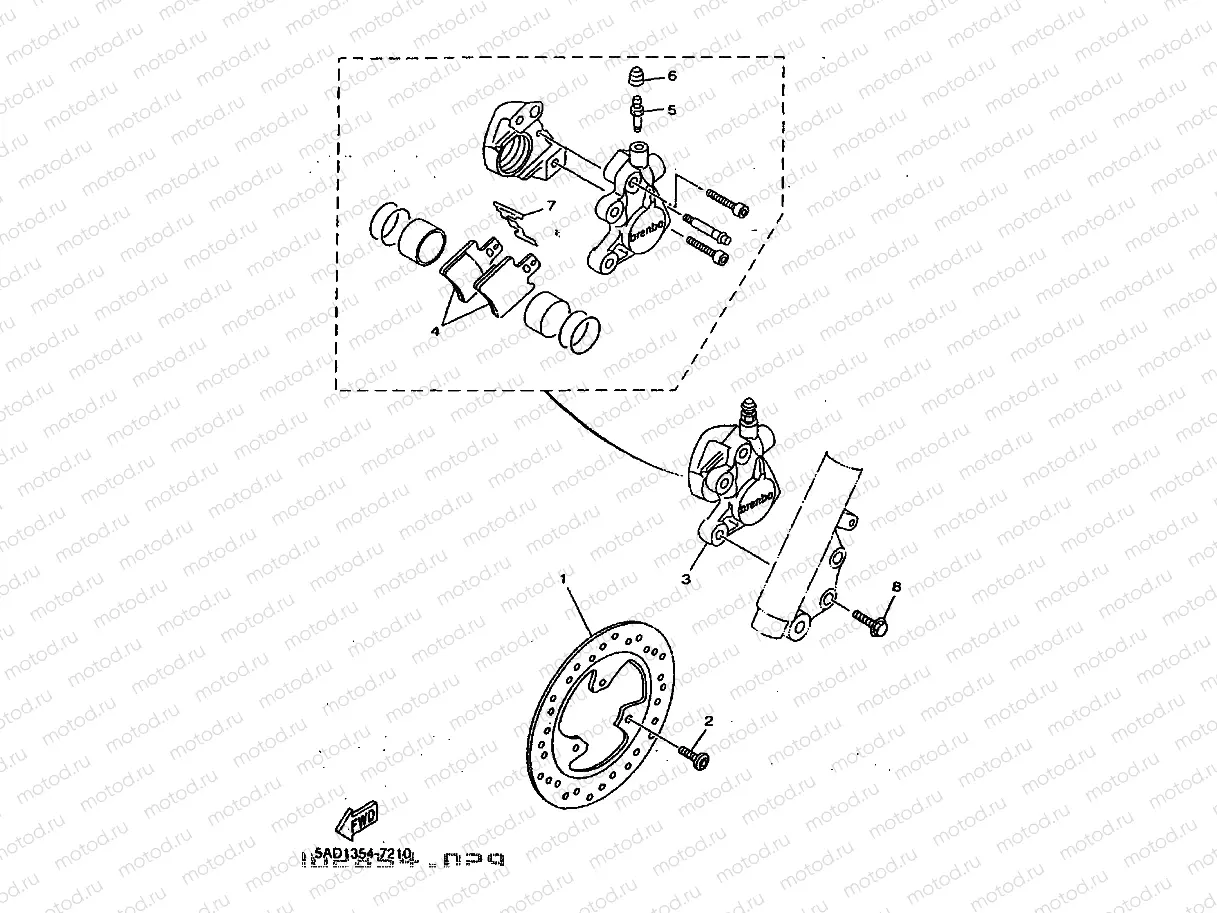 FRONT BRAKE CALIPER