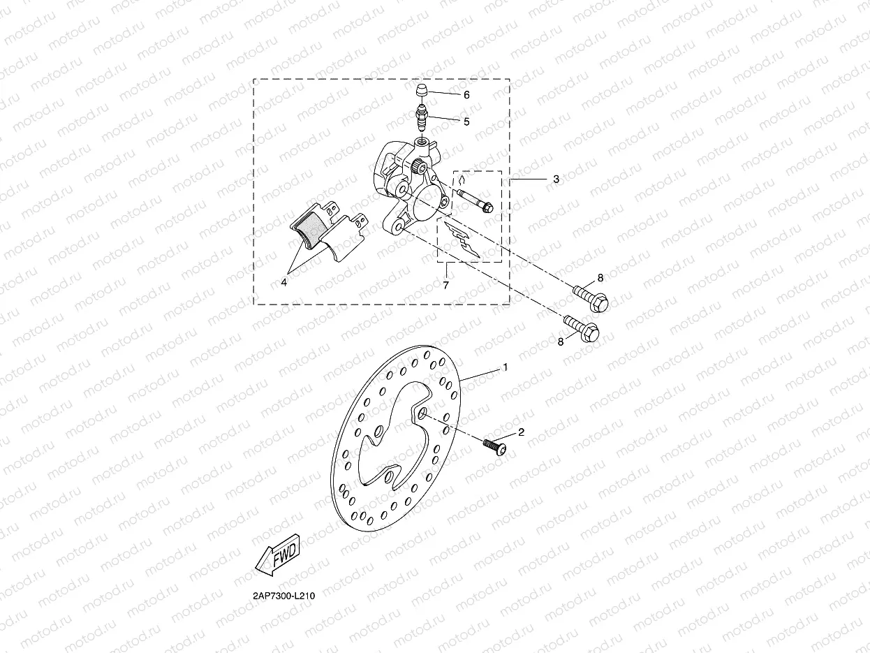 FRONT BRAKE CALIPER