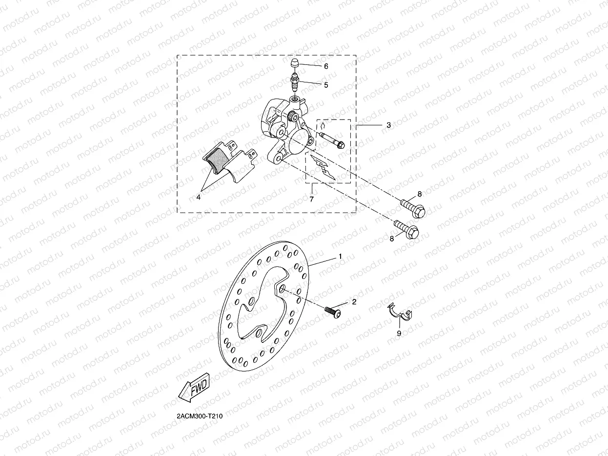 FRONT BRAKE CALIPER