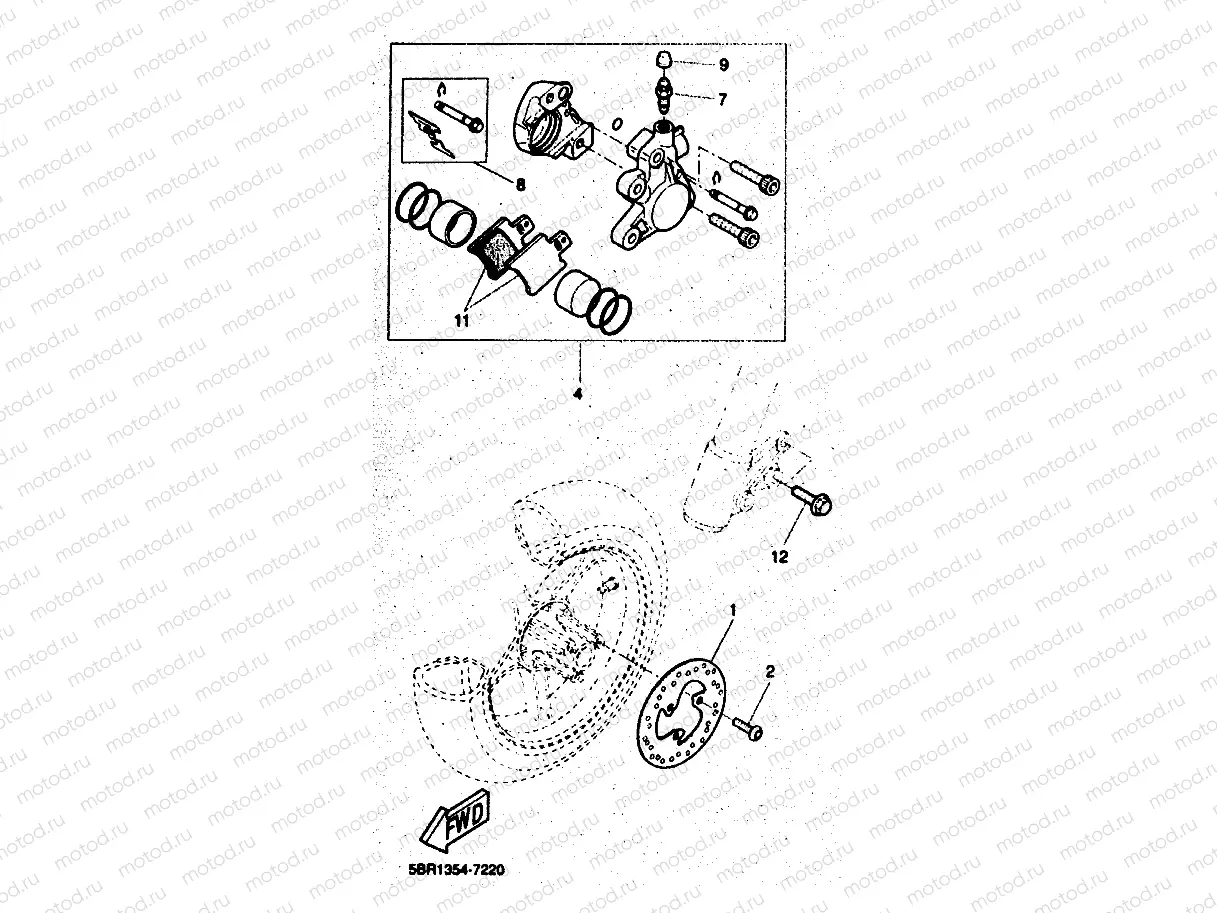 FRONT BRAKE CALIPER