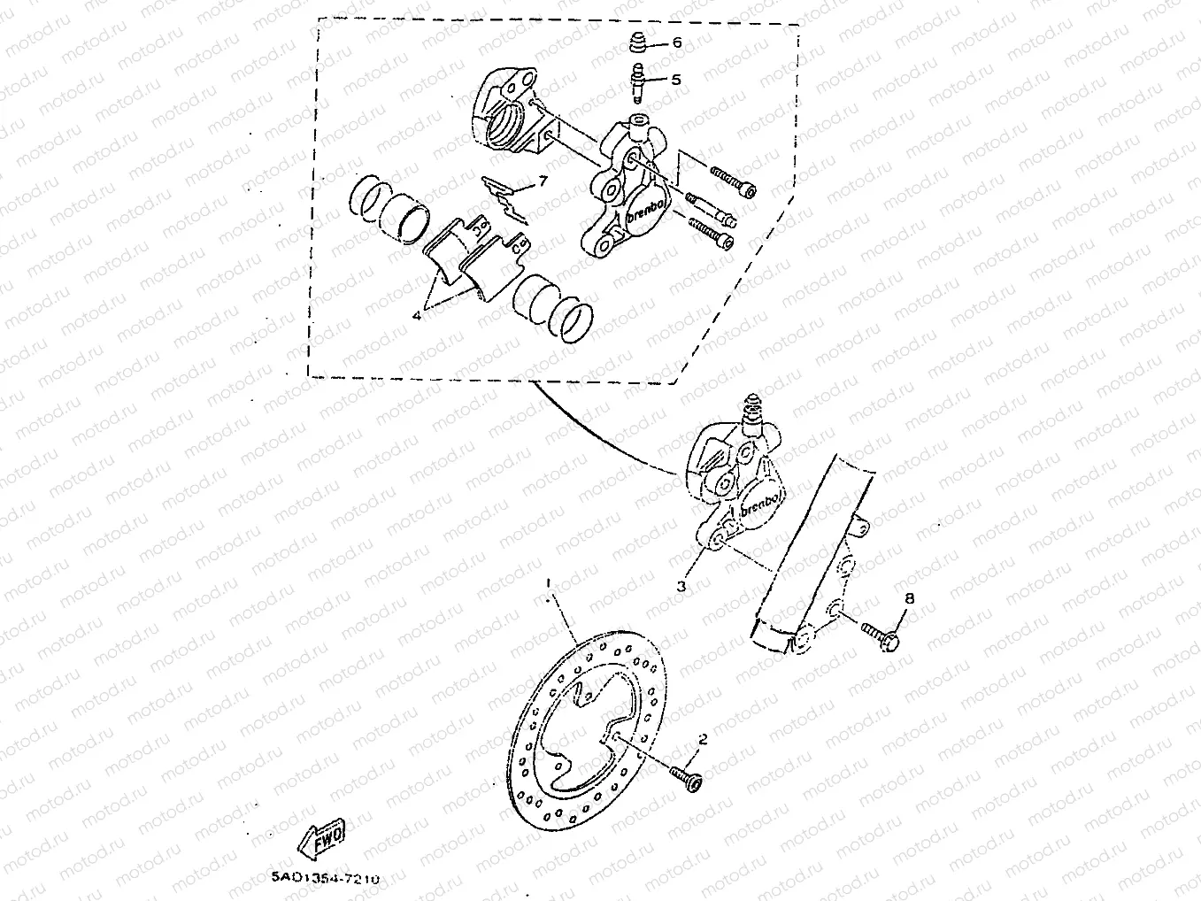 FRONT BRAKE CALIPER