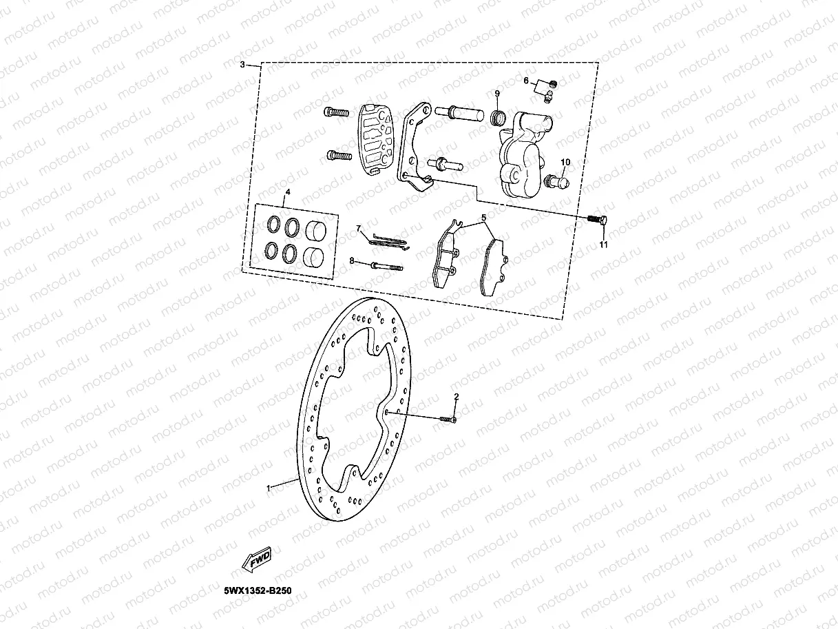 FRONT BRAKE CALIPER