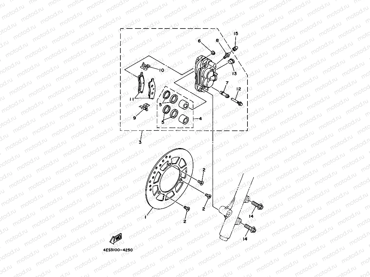 FRONT BRAKE CALIPER