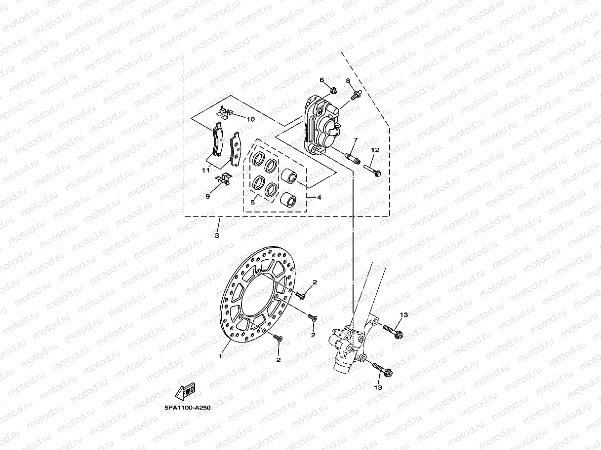 FRONT BRAKE CALIPER