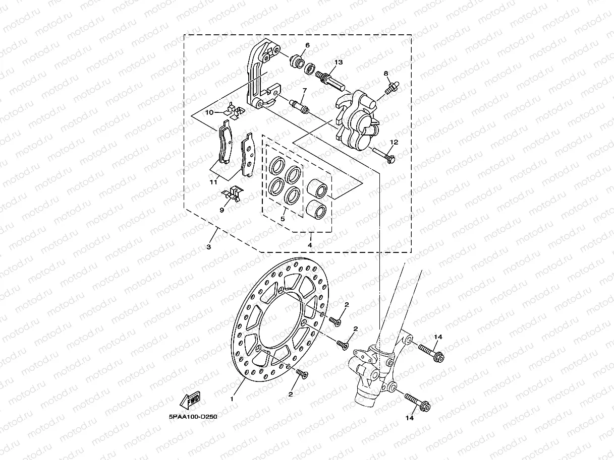 FRONT BRAKE CALIPER