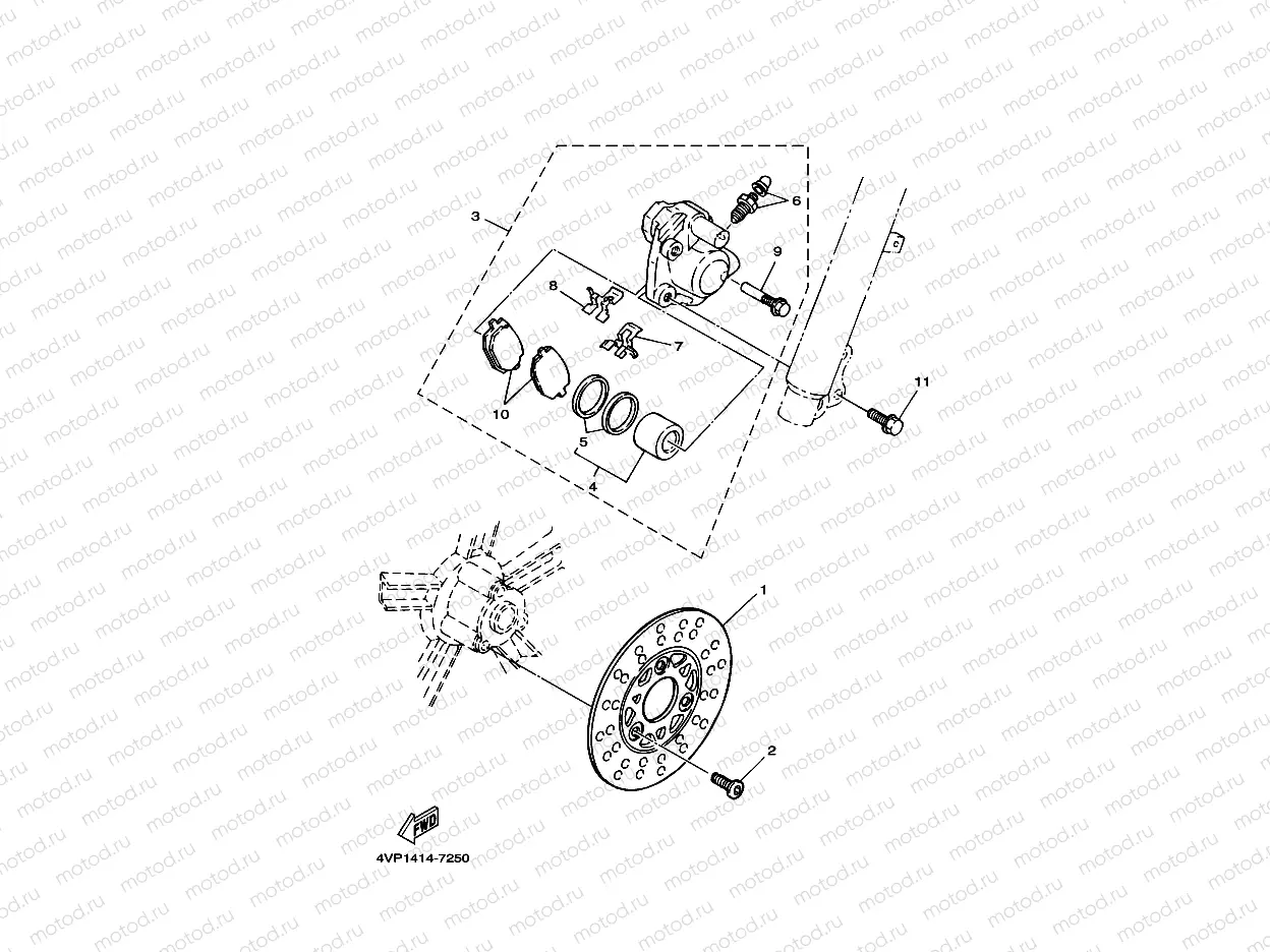 FRONT BRAKE CALIPER