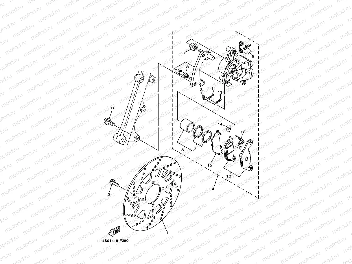FRONT BRAKE CALIPER