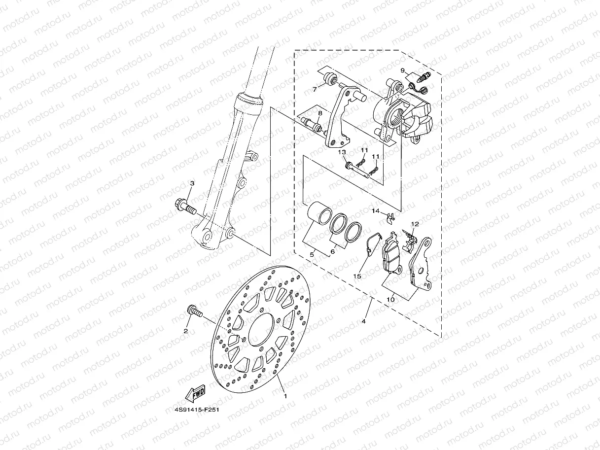 FRONT BRAKE CALIPER
