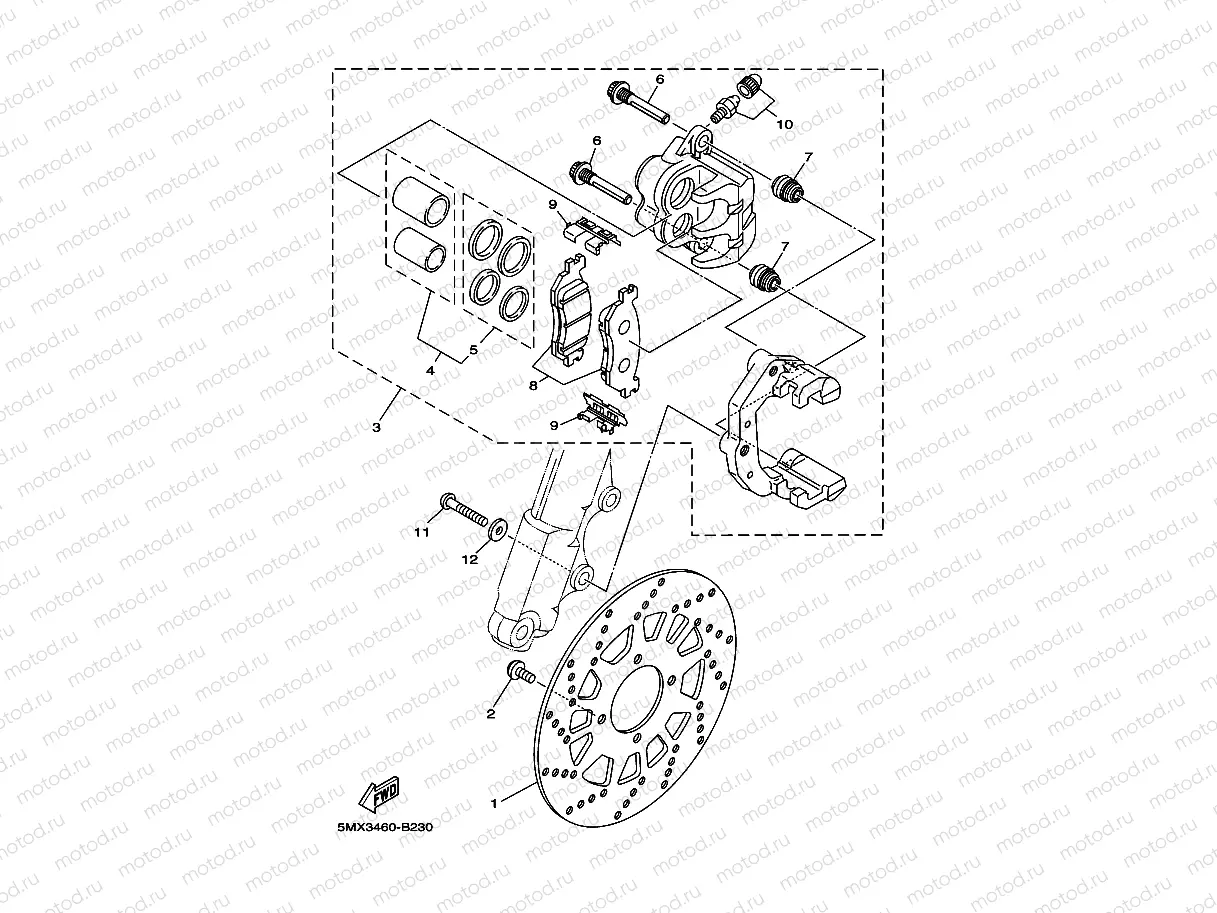 FRONT BRAKE CALIPER