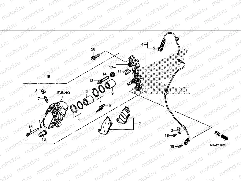 FRONT BRAKE CALIPER