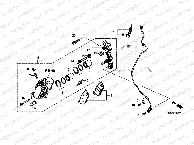 FRONT BRAKE CALIPER
