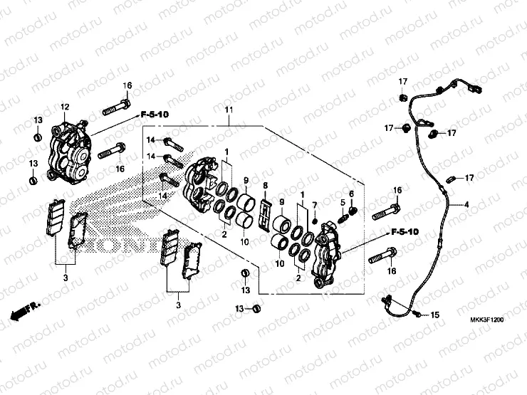 FRONT BRAKE CALIPER