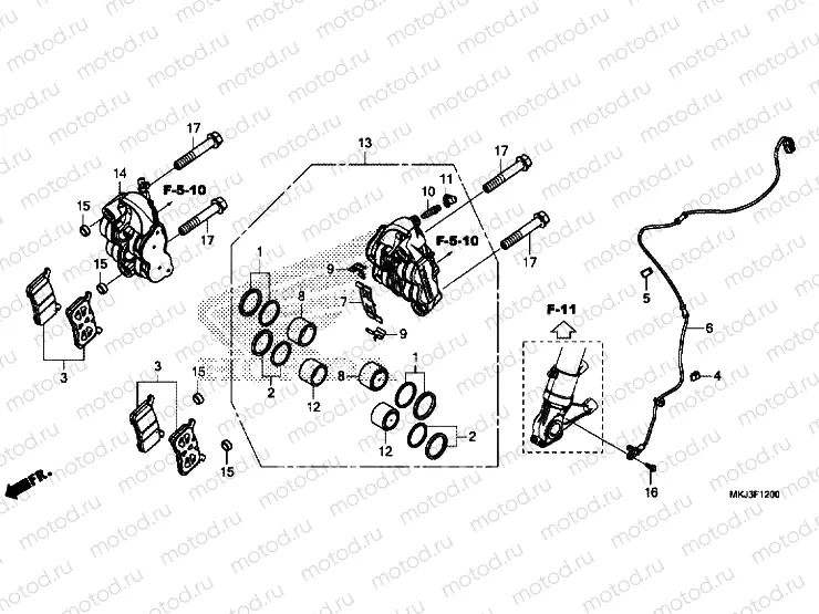 FRONT BRAKE CALIPER