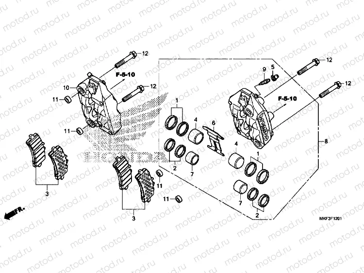 FRONT BRAKE CALIPER