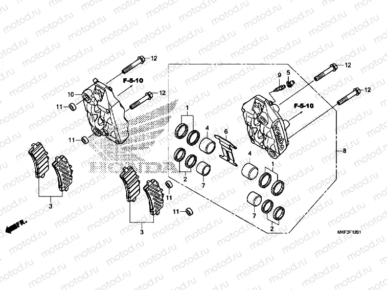 FRONT BRAKE CALIPER