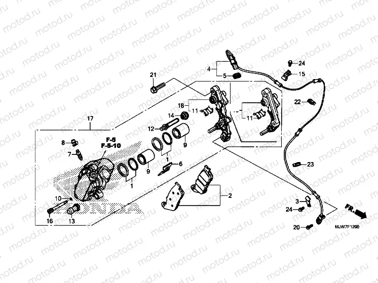 FRONT BRAKE CALIPER
