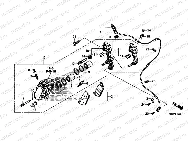 FRONT BRAKE CALIPER