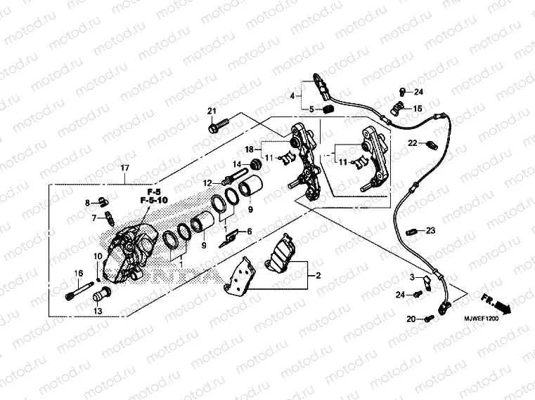 FRONT BRAKE CALIPER