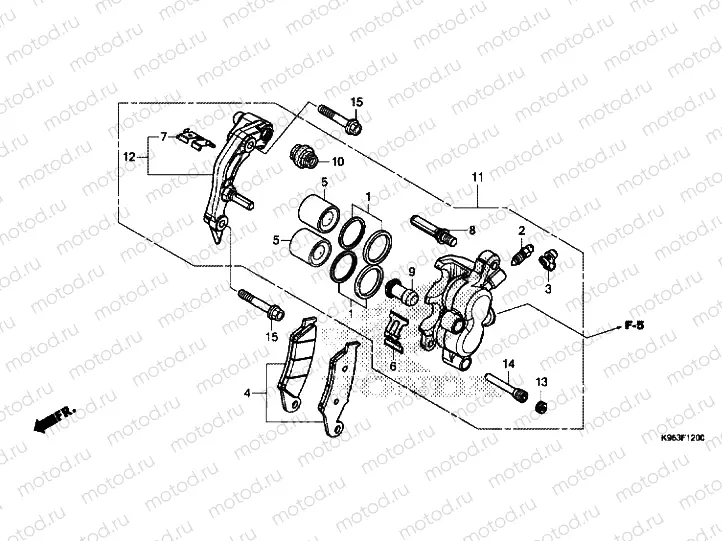 FRONT BRAKE CALIPER