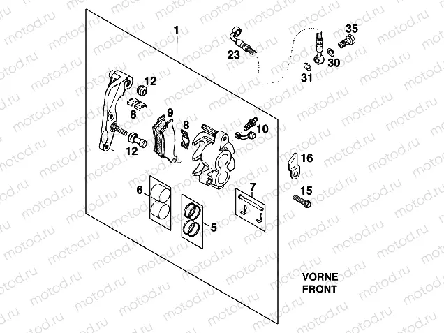 FRONT BRAKE CALIPER