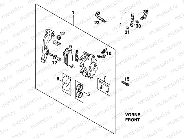 FRONT BRAKE CALIPER