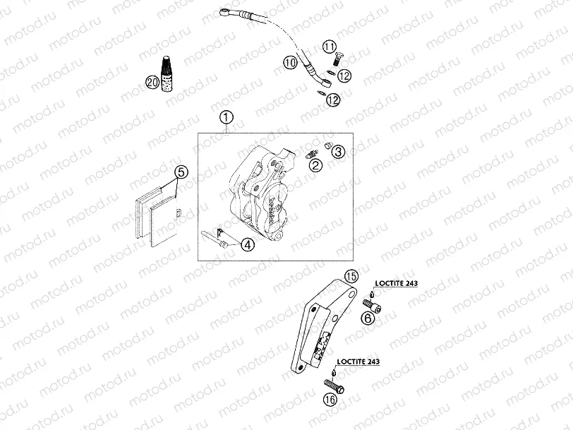 FRONT BRAKE CALIPER