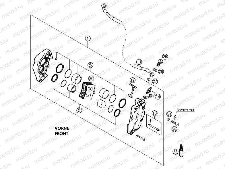 FRONT BRAKE CALIPER