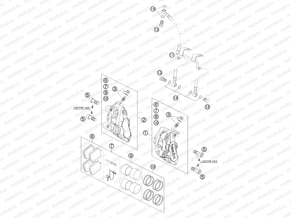 FRONT BRAKE CALIPER