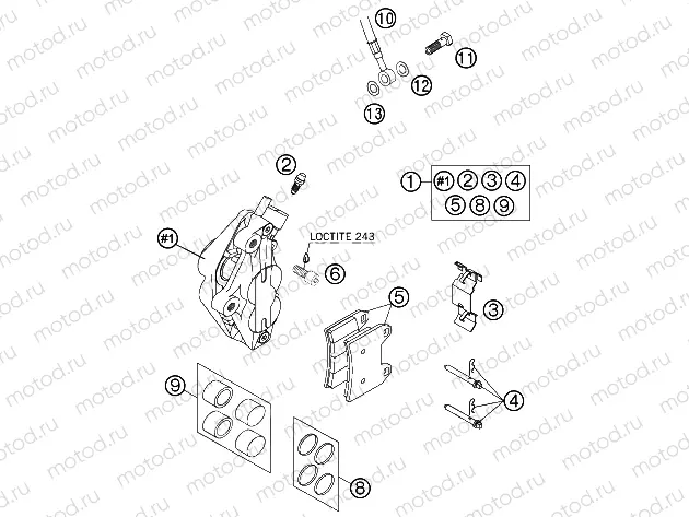 FRONT BRAKE CALIPER