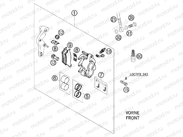 FRONT BRAKE CALIPER